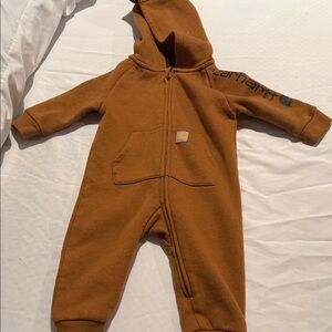 Carhartt Tan Kids Hooded Footie